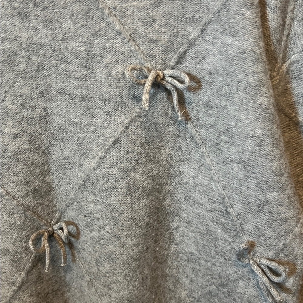 Classic Grey Bow Accent Sweater by CALICO & CO - Picture 3 of 4